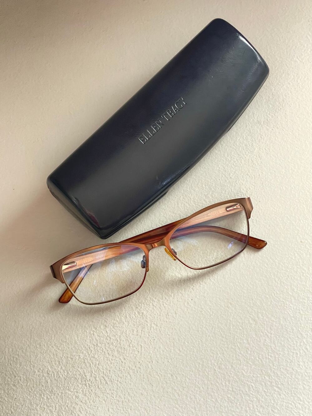 ELLEN TRACY Altair Brown Laminate Womens Eyeglasses